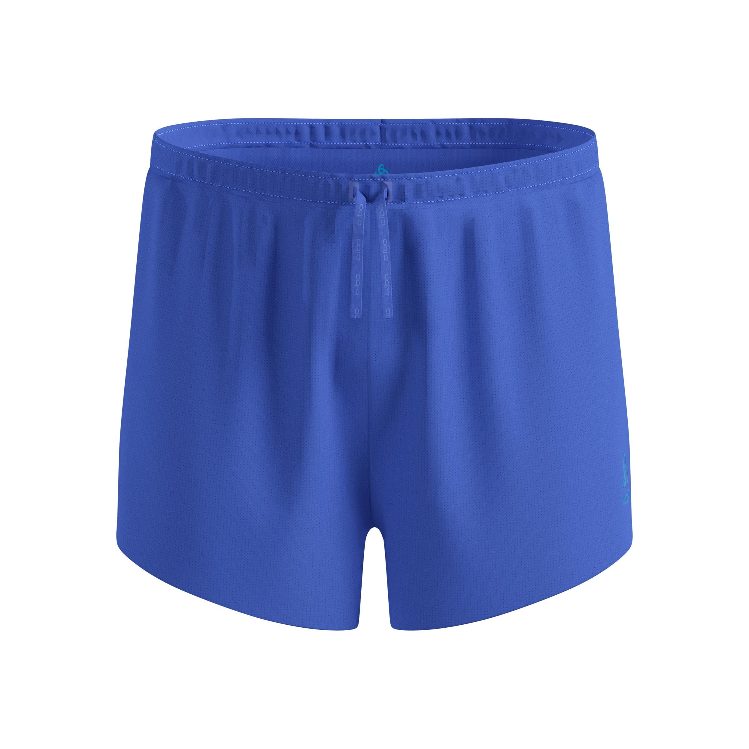 Odlo Zeroweight 3In Split Short da Running Uomo Blu - Abbagliante Blue S