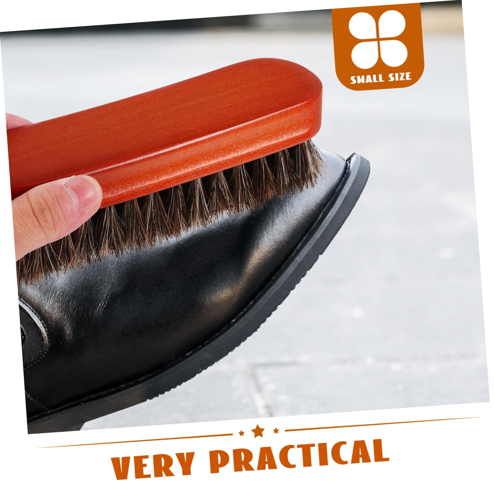 COLLBATH 5 Piezas Cepillo para los Zapatos Cepillo para Manchas de Ropa para Limpiar Zapatos Cleaning Brush Boar Bristle Brush Kit de betún para para lustrar