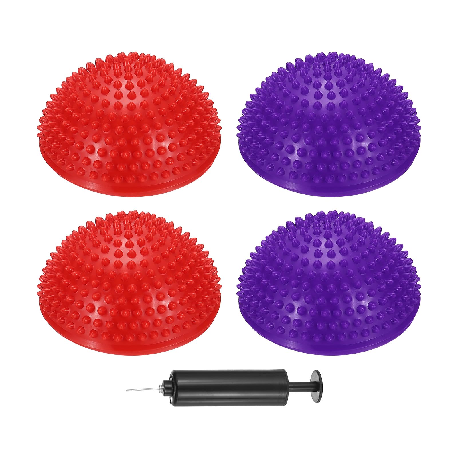 PATIKIL 4 Pcs Half Spiky Domes Balance Pods 6.7x3.1 Inch