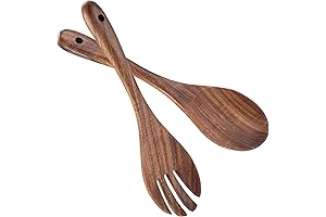 Muso Wood Acacia Salad Servers: The Key to Effortless Salad Serving