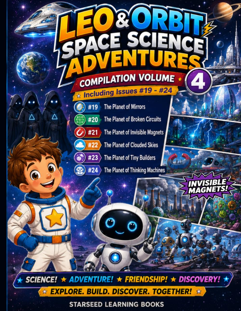 Leo & Orbit Space Science Adventures: A Science Comic Book for Kids – Compilation Volume 4 (Issues #19 - #24)