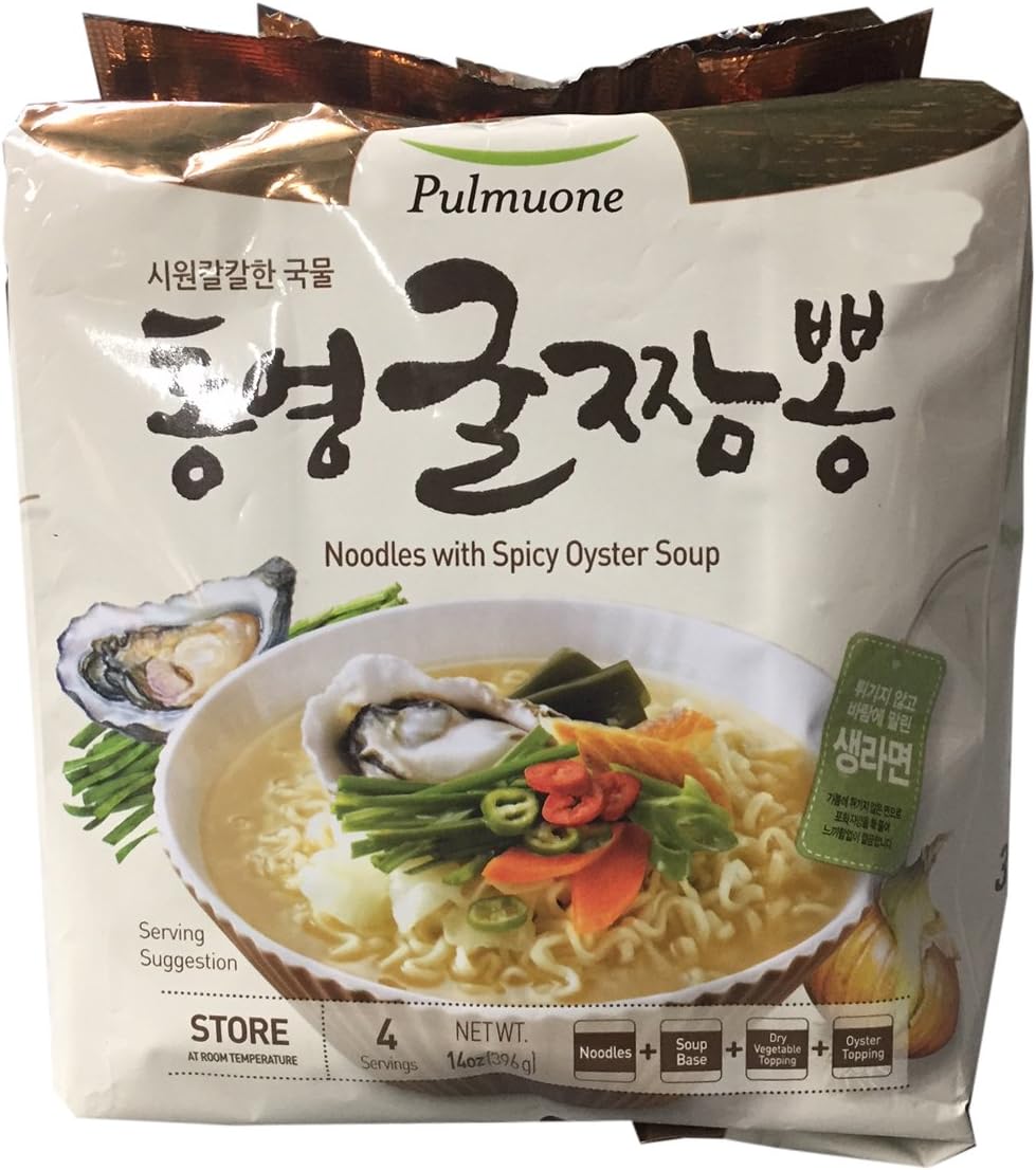 Non-Fried Korean Ramen Family Pack (Oyster, 1 Bundle)