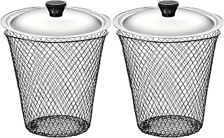 Worm Farm Composter 2 Pieces Metal Mesh Compost Container