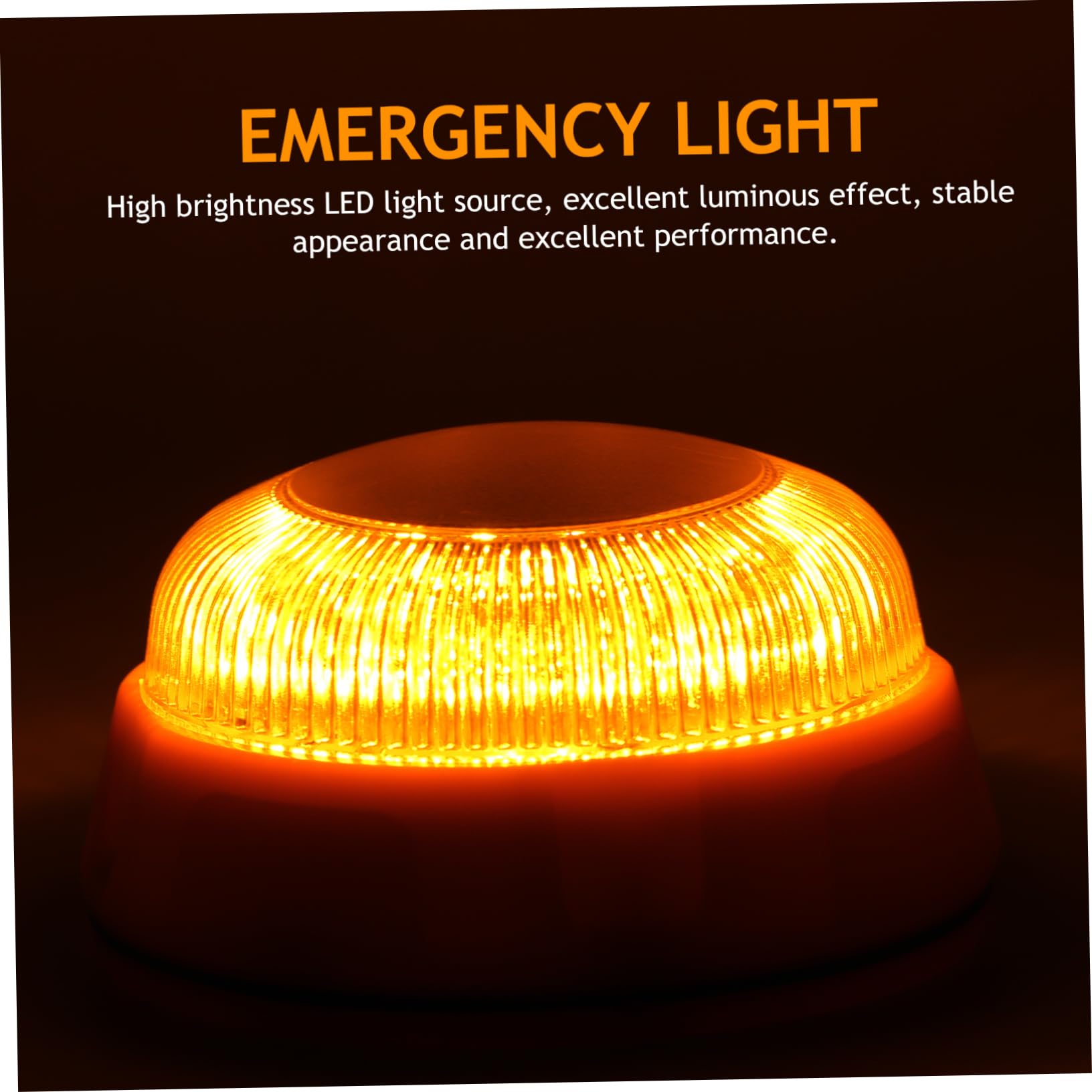 Cabilock 2piezas Luz De Emergencia Para Vehículo Faro Estroboscópico Amarillo Señalización Creativa y Aviso De Seguridad Para Profesional y Personal