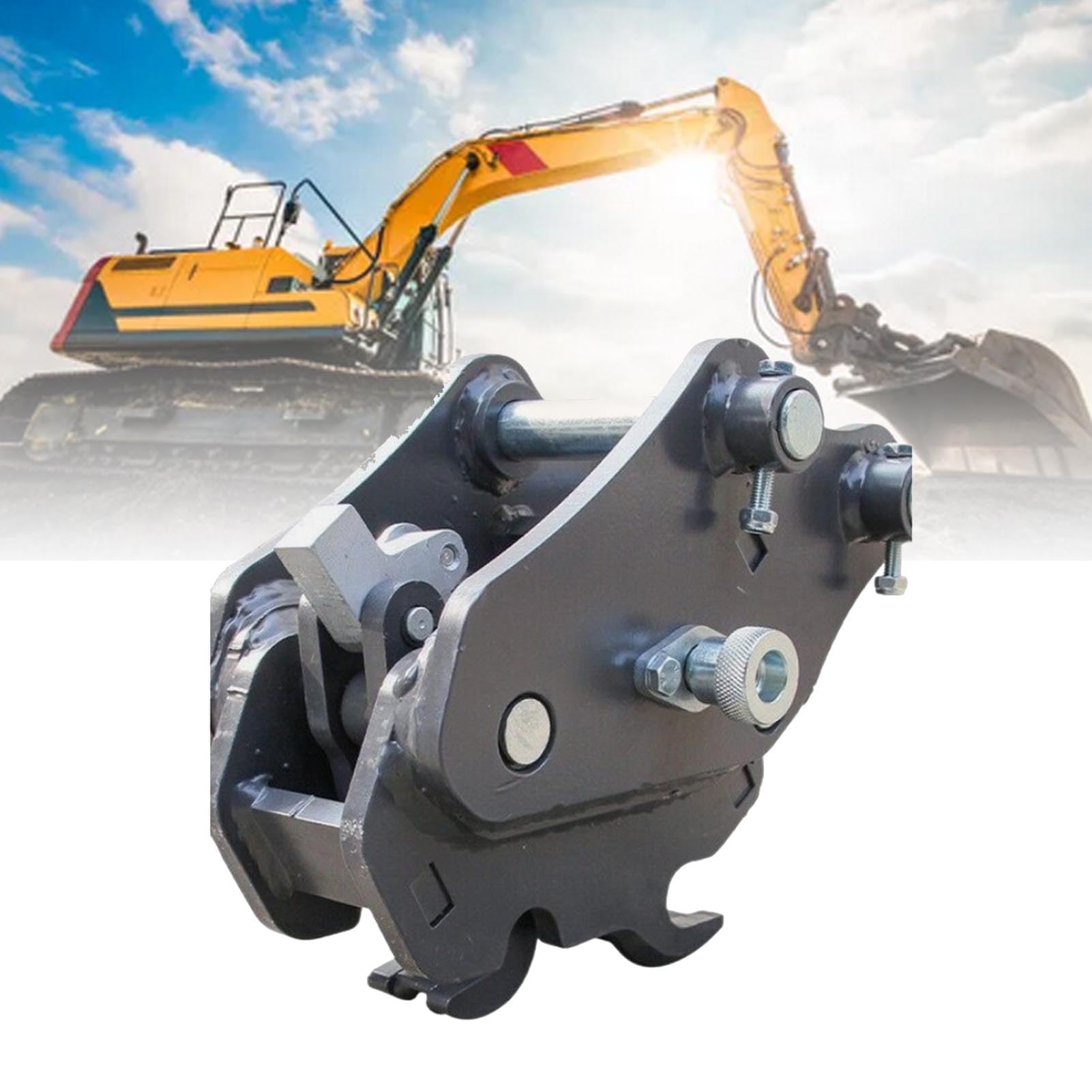 Luocute Mini Excavador Rápido de Enganche, Accesorios Hitch Rápido para un Pequeño Excavador Acoplando Rápidamente la Mayoría de hasta 3 Toneladas de Mini Excavadoras, Maquinaria