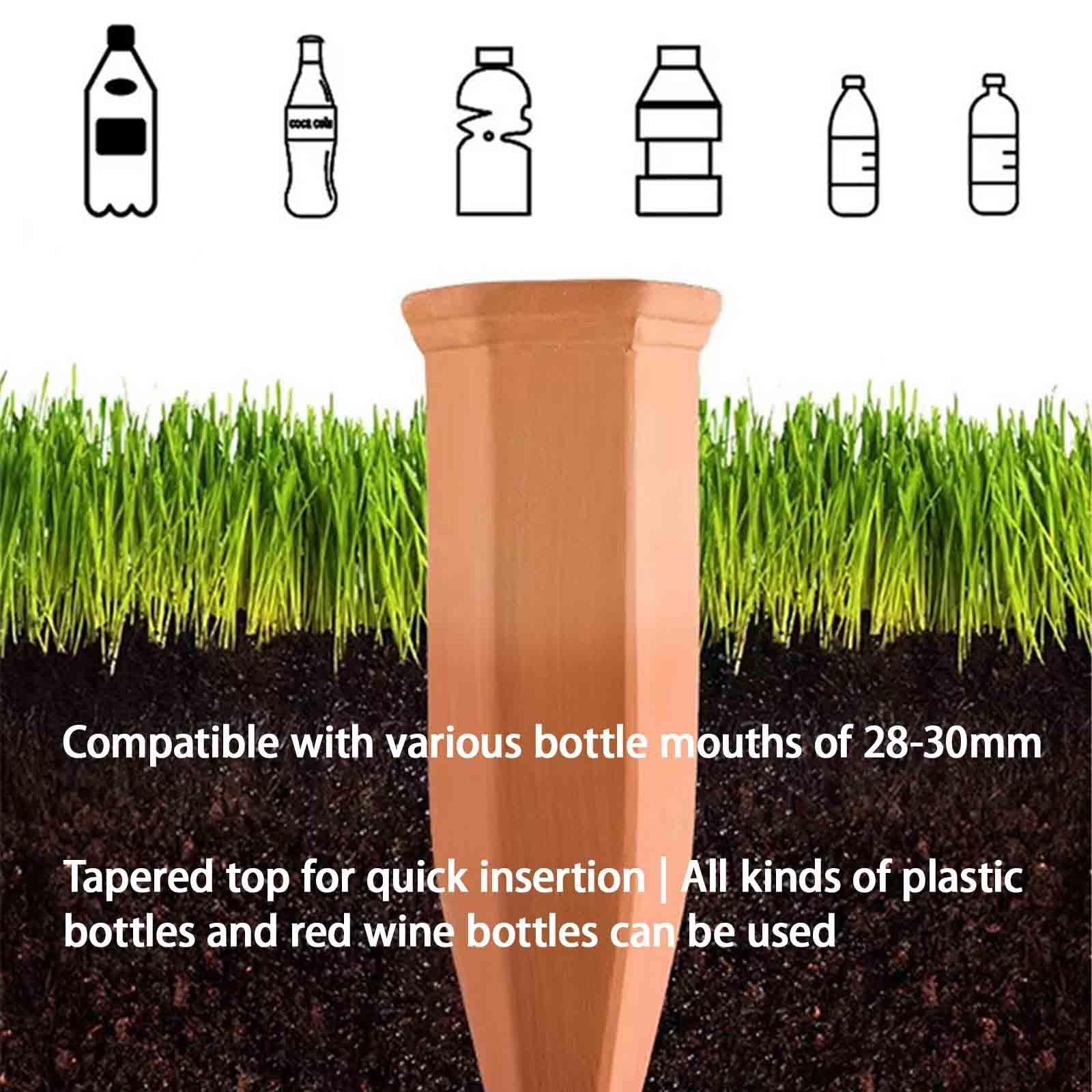 Tonkegel Bewässerung Passend Für Weinflaschen Bewässerungskugeln Gemüse Gartenarbeit Langsame Freisetzung Wasserspender Pflanzen Automatisch Pflege(10pcs,Gelb)