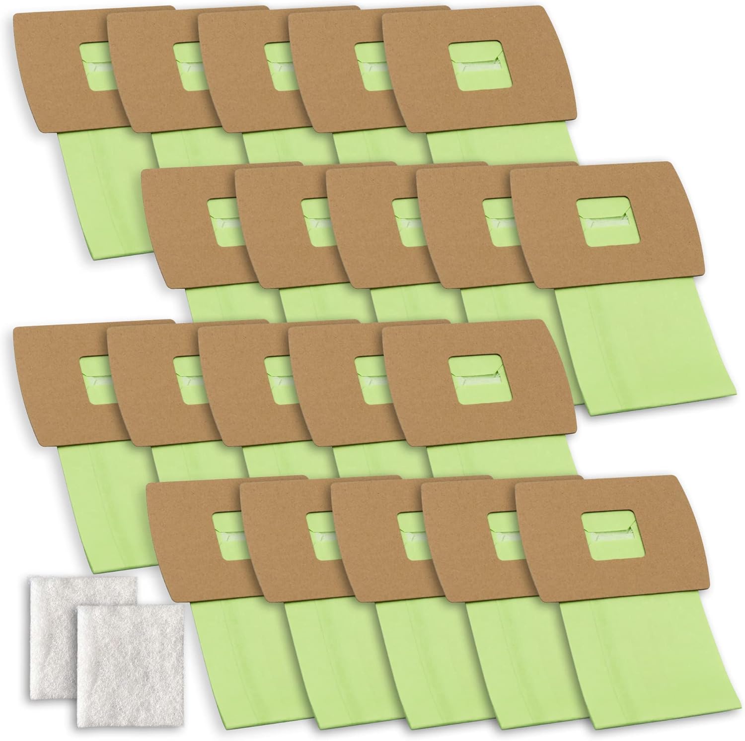 20 Pack Type BB Compact Canister Bags Replacement for Oreck