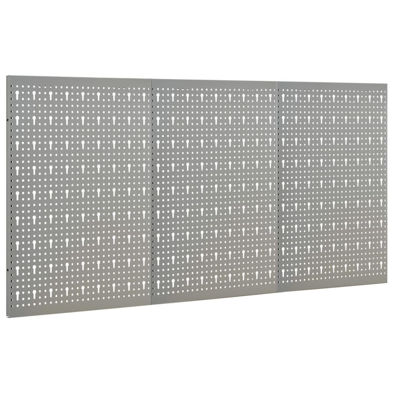 Stahl Werkzeugwand Stecktafel, Grau 120x58x1 cm, Perforierte Lochwand für Werkstatt, Garage und Gewerbe 145349