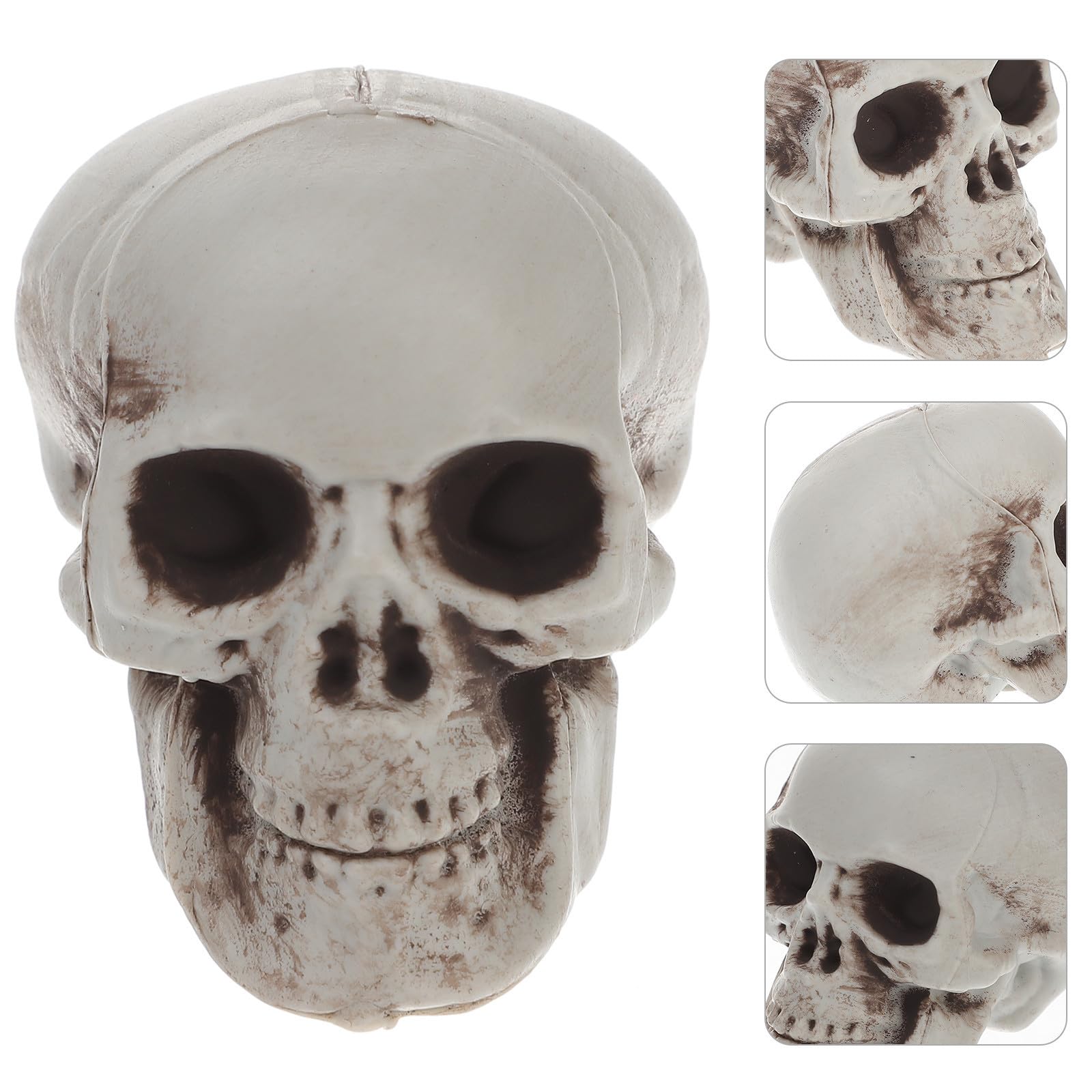 Uonlytech 48 Stck. Realistischer Totenkopf Kunststoff Kopf