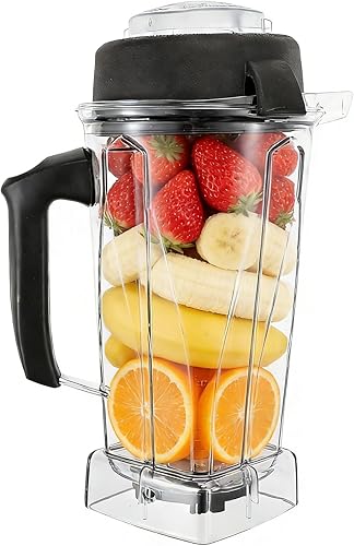 Jarra de licuadora mejorada de 64 onzas de repuesto para 5200, 6000, 6300, 5300, 6500, 7500, 7500, 7500, VM0102, VM0103, licuadora clásica de la