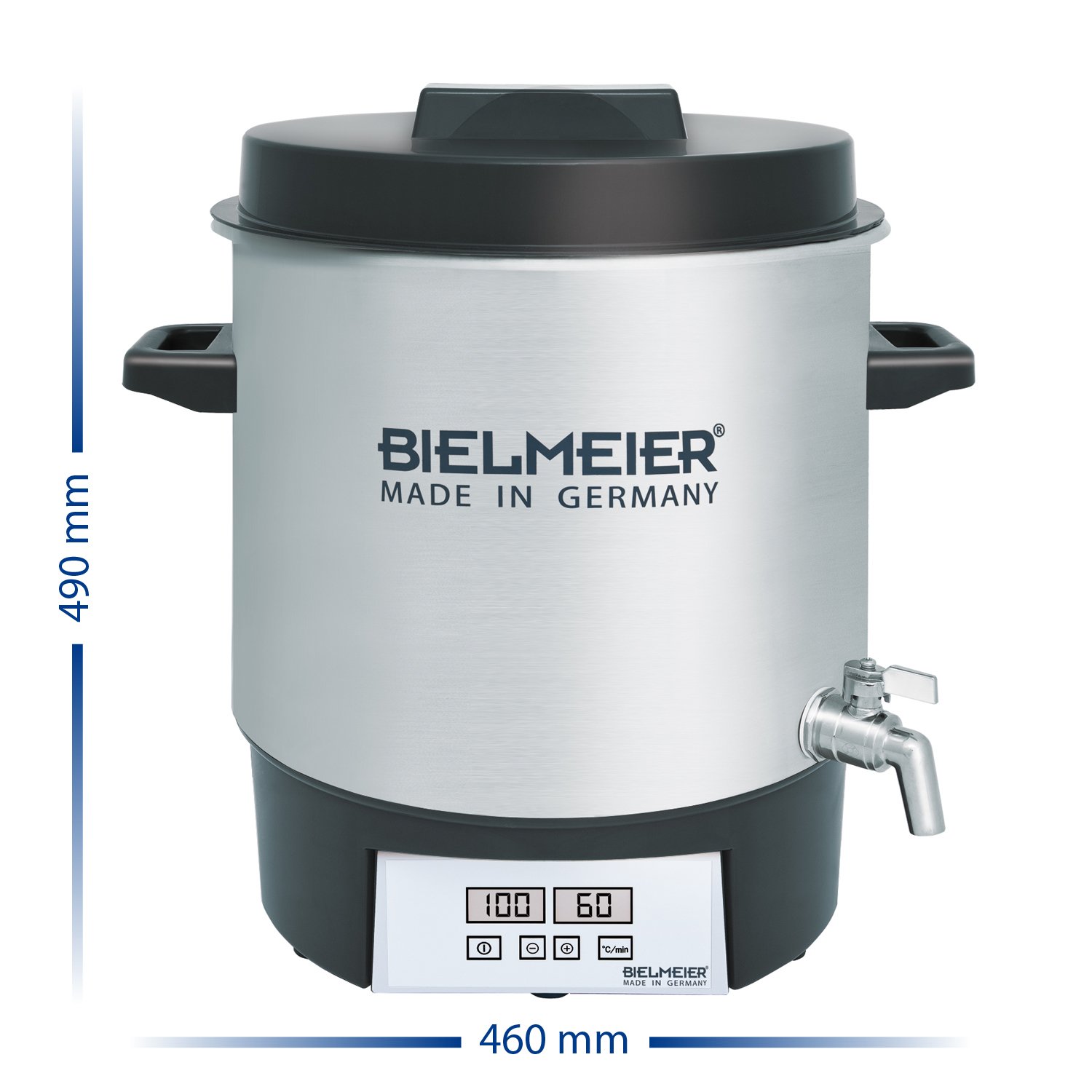 Bielmeier Einkochautomat Digital BHG 411.1 Auslaufhahn Volledelstahl