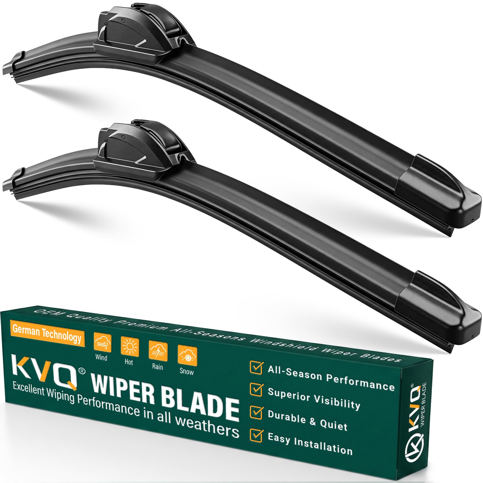 KVQ Wiper Blades for Toyota Tundra, Sequoia, Jeep Liberty