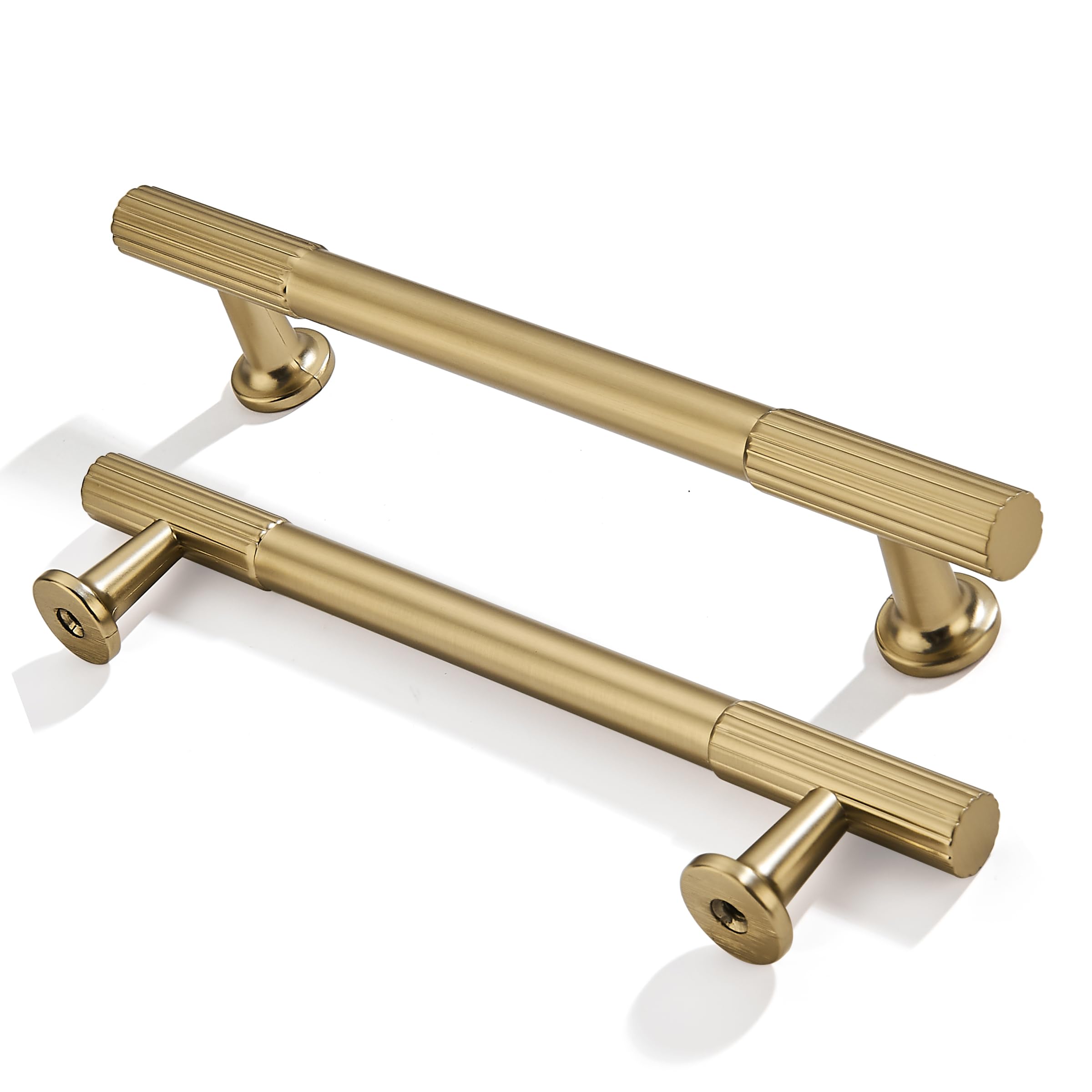 ZAUYX 2-Pack 5 Inch Hole Center Champagne Bronze Cabinet Pulls Solid Heavy Duty Cabinet Pull is Suitable for Drawers Dressers Handles Kitchens Bathroom cabinets