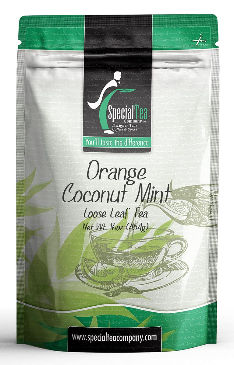 SpecialTea Company Orange/Coconut/Mint Rooibos Tea - 16 oz. Loose Leaf