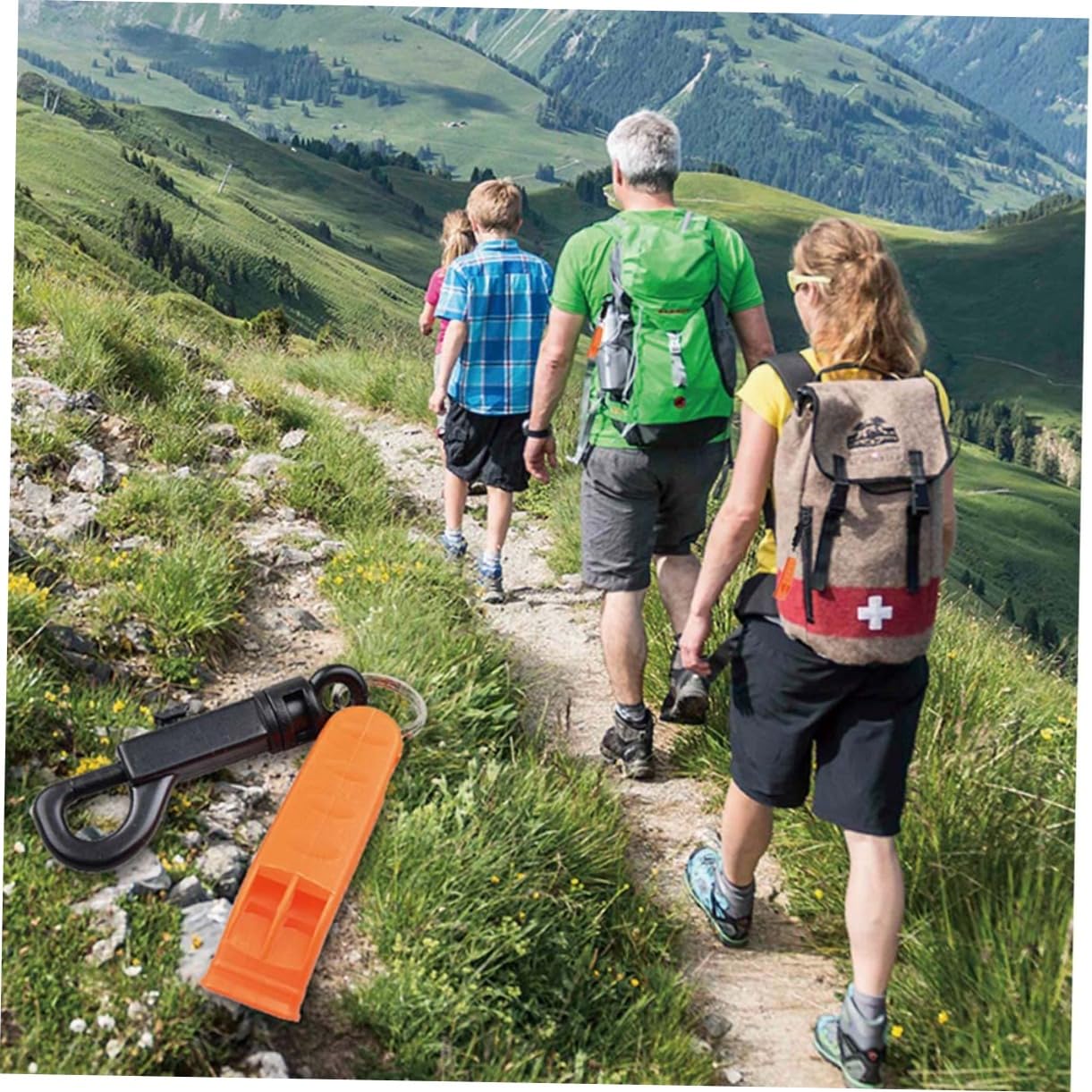 YARNOW Fischietto D'emergenza Essentials da Campeggio Partite Sopravvivenza Escursionistica Emergenza Fischio Fischietto da Campeggio Fischio di Sicurezza Plastica Orange