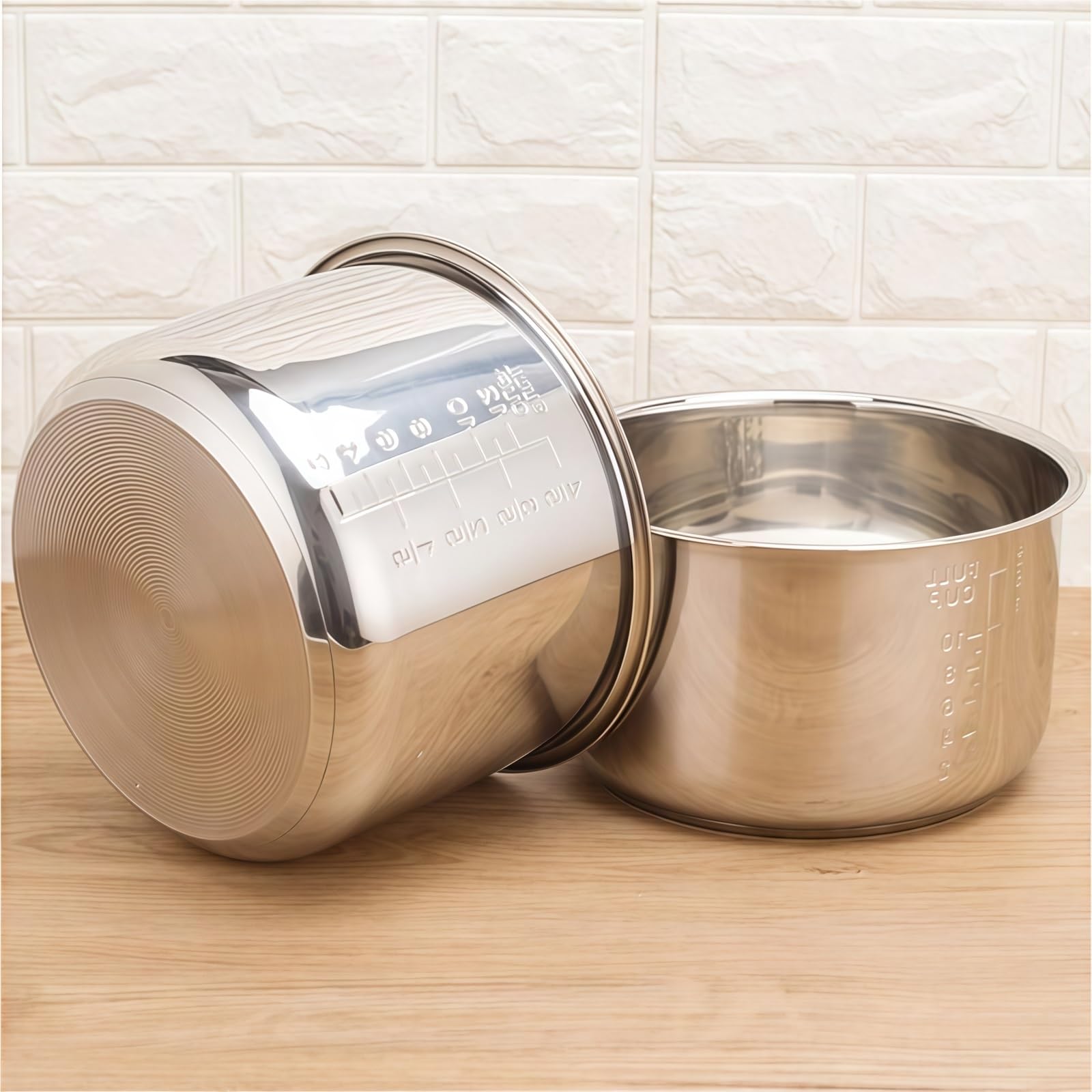 Pentola a pressione 4L 5L 6L Pentole for riso antiaderenti in acciaio inossidabile interne ﻿ ﻿ ﻿(5L-high135-136mm)