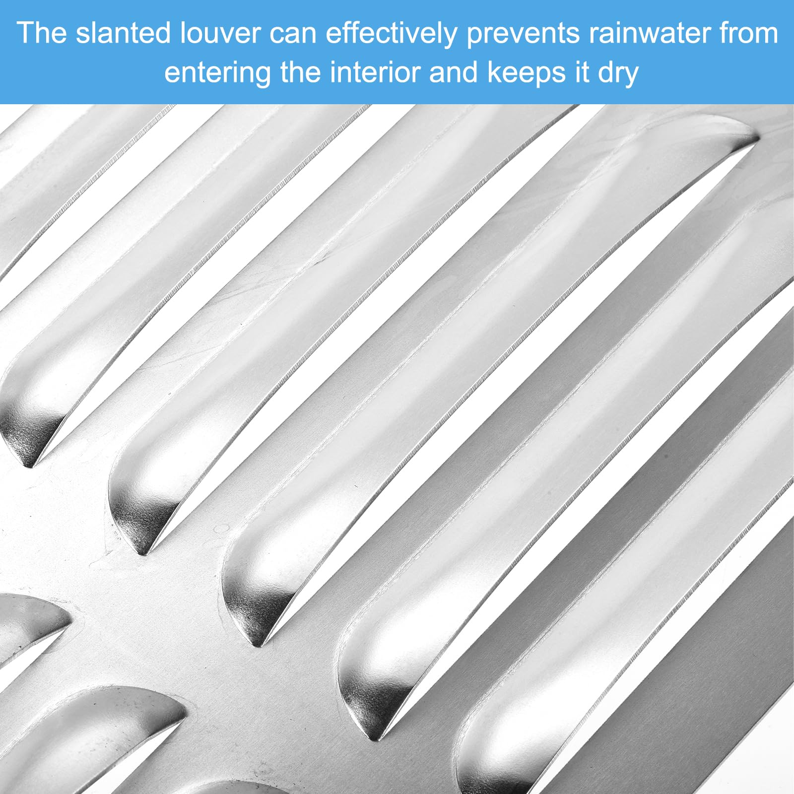 PATIKIL 23.6 X 4 Pouces Couverture De Ventilation De Porte, Grille En Aluminium Louvered Avec Vis De Montage Pour Porte D'armoire De Garde-robe, Noir