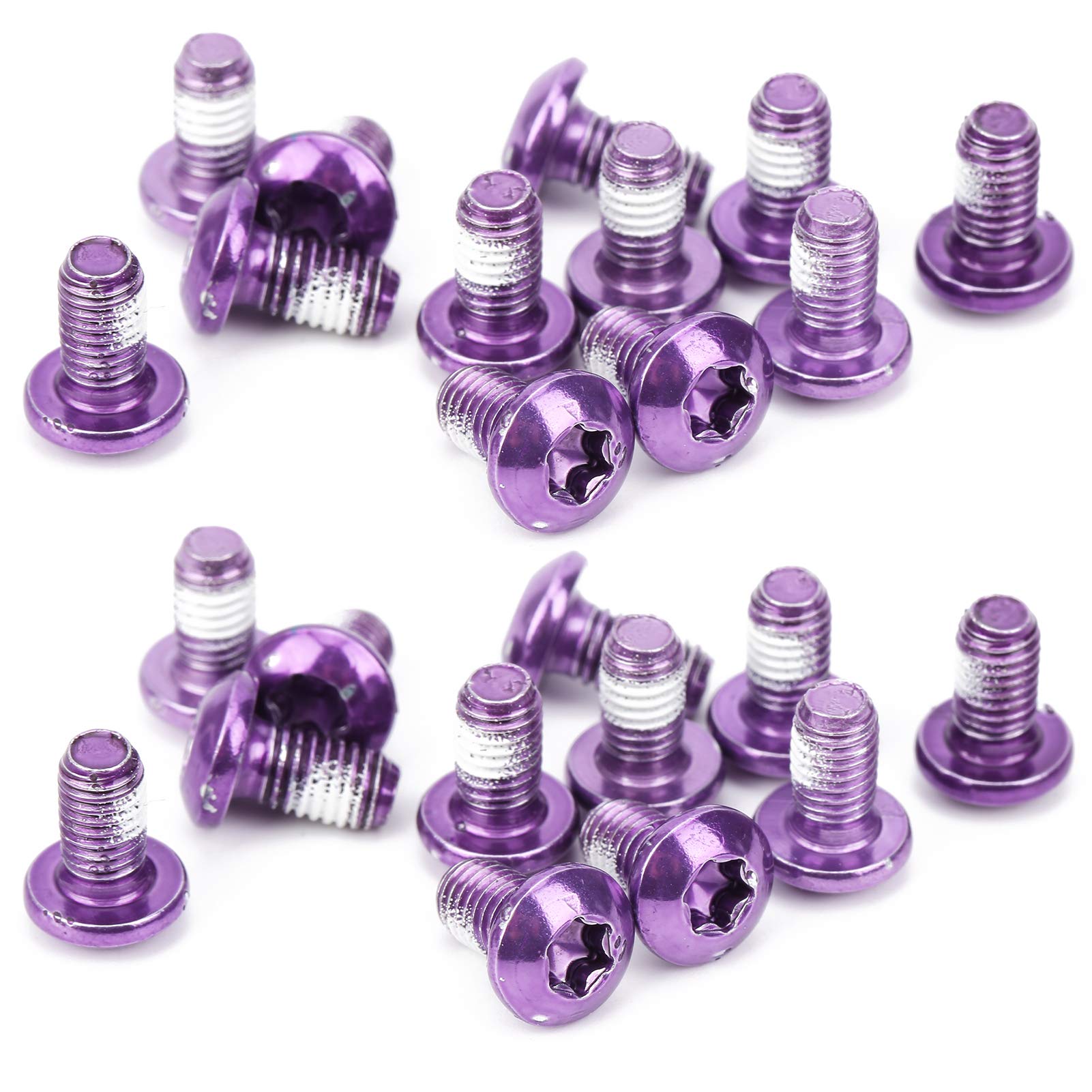 Rotor Screw Bolts, Brake Disc Bolts Screw, Rotor Disc Brake Bolts Alloy Steel Disc Brake Screw for Mountain Travel Outdoor (Purple)