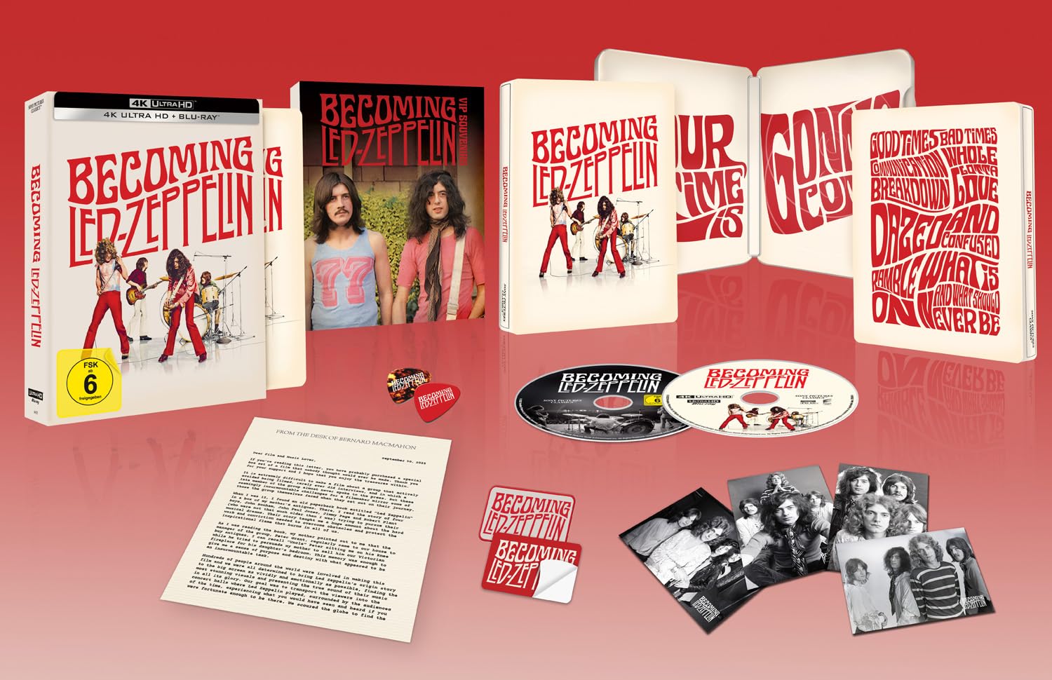 Becoming Led Zeppelin Collector's Edition 4K-UHD Blu-ray