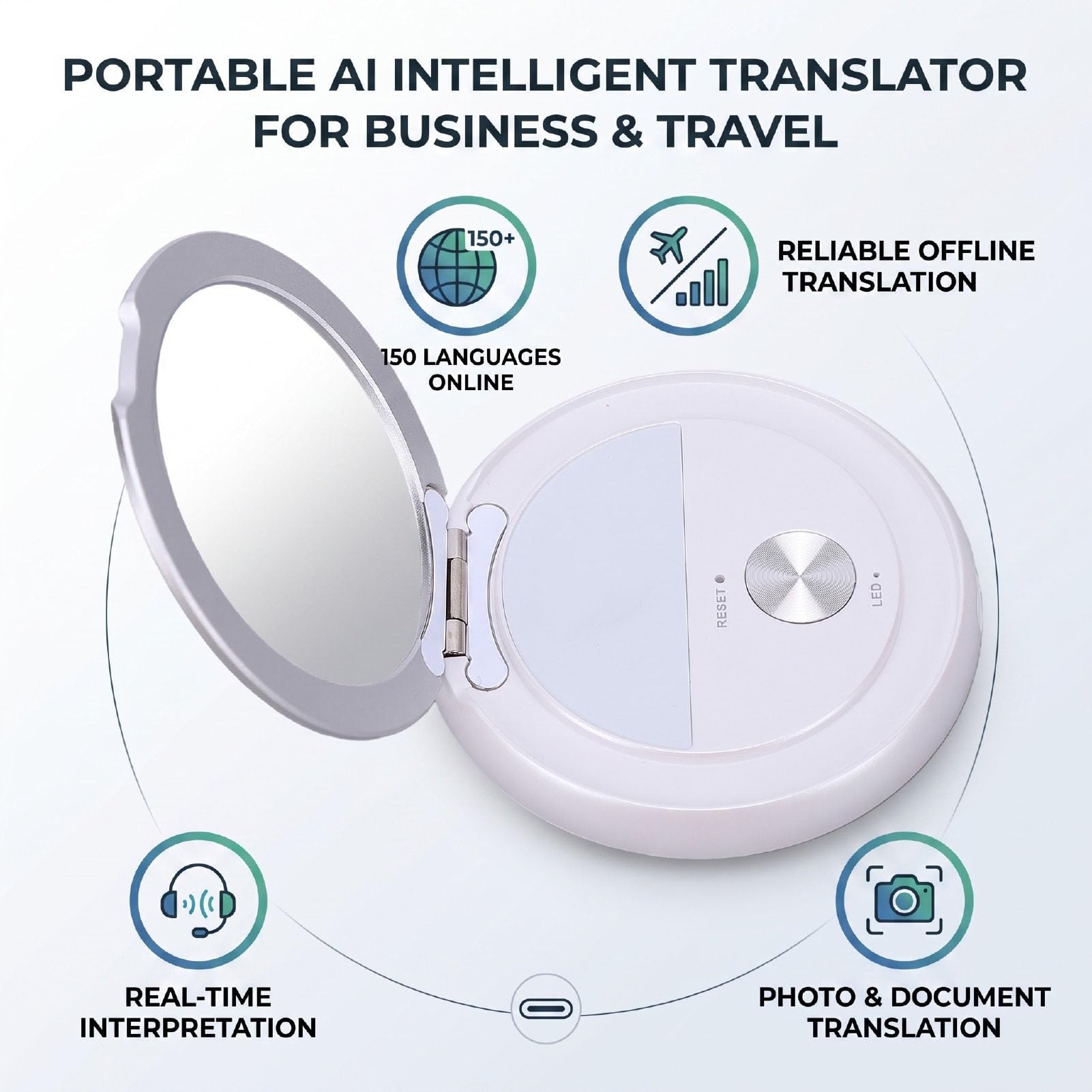 Appareil de Traduction de Langue AI, Traducteur Portable