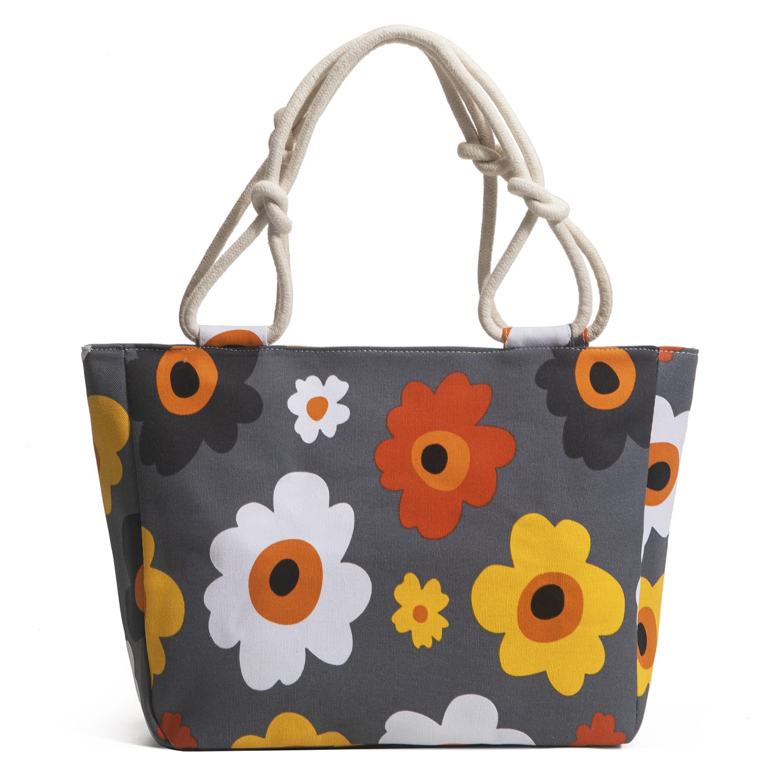 Borsa da Spiaggia Borsa in Tela for Donna Borsa a Tracolla di Grande capacità Borsa Portatile