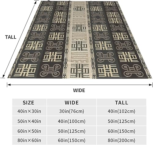 Miniatura 5 de Yssammns Manta de forro polar ultrasuave, patrón africano con símbolos Adinkra, manta de felpa para todas las estaciones, manta ligera para cama,