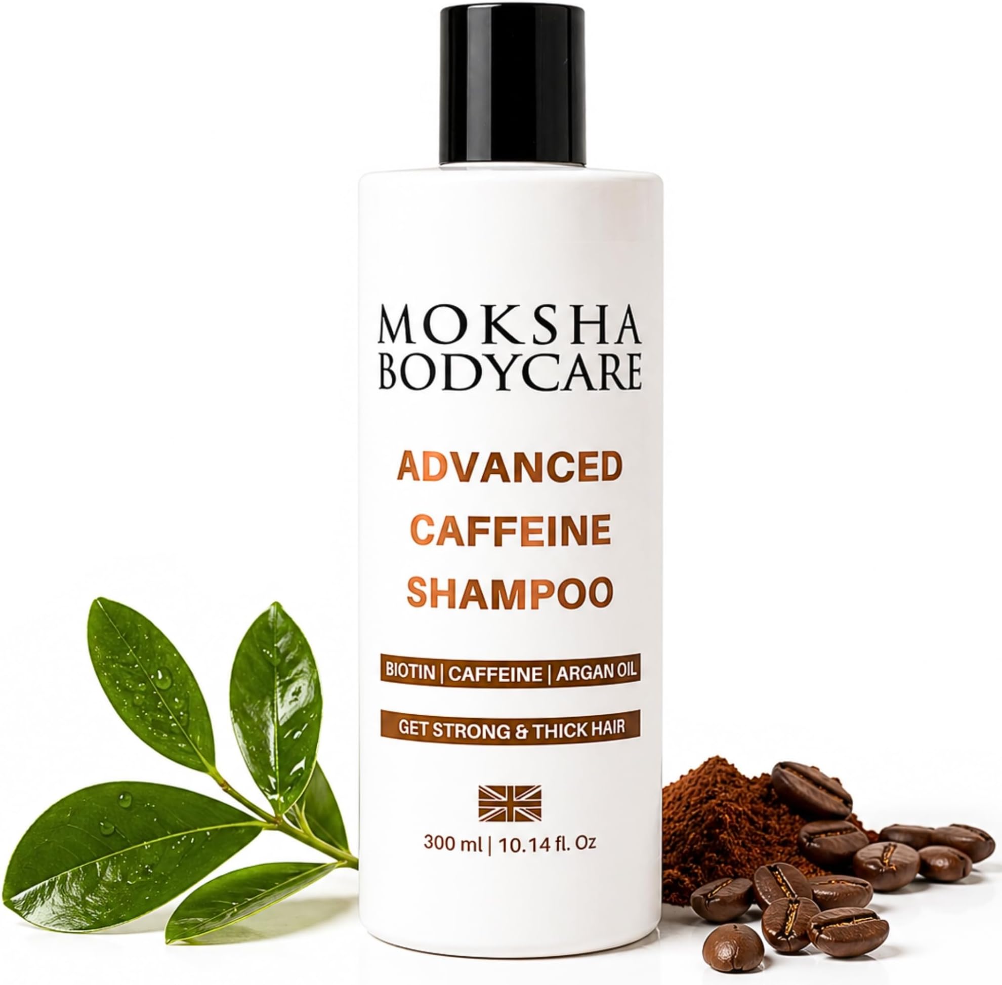 Caffeine Shampoo for Hair Growth โ Anti Hair Loss Shampoo for Men and Women, Volumizing and Thickening Formula for Thinning Hair with Biotin and Rosemary Oil, Sulphate-Free, All Hair Types, 300ml