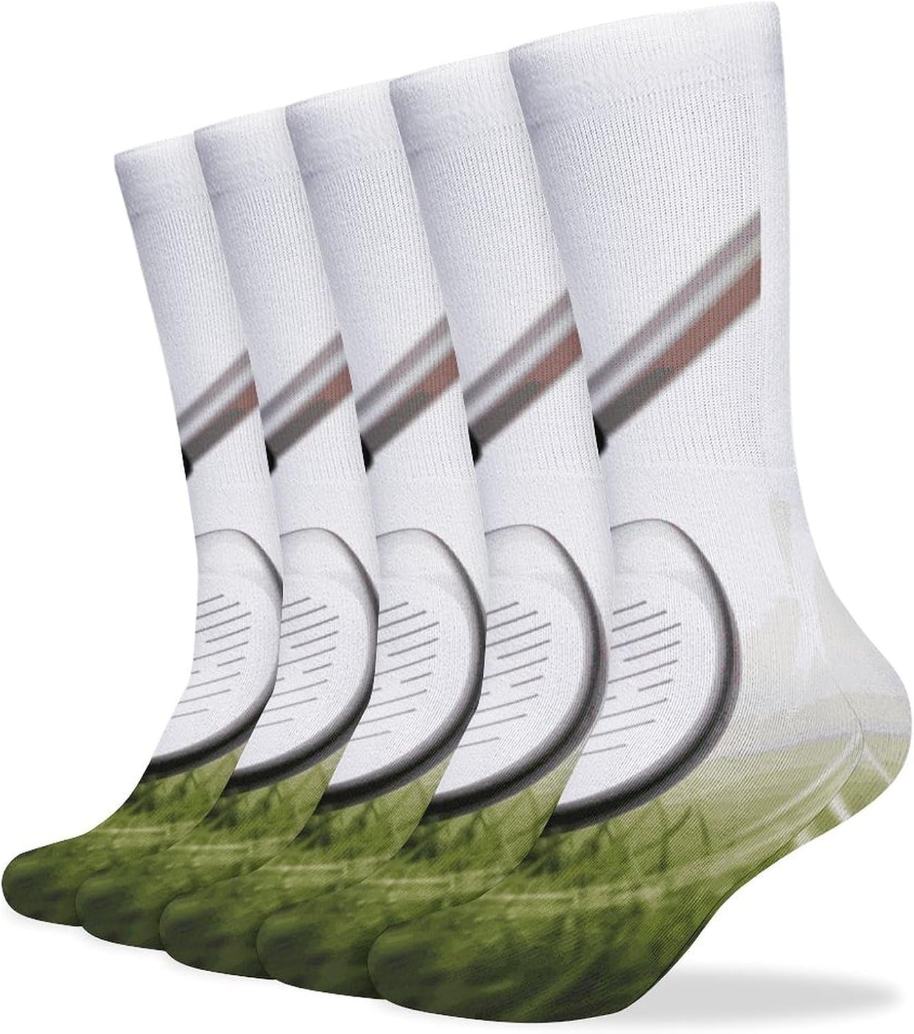 Golf Club Stocking - Cute Casual Long Athletic,Crew Sock for Men Women,Running Socks Soft Breathable for Gift
