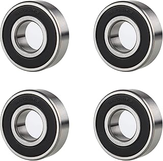 6204-RS Seal Bearings Deep Groove Ball Bearing - 20x47x14mm - Lubricated - Chrome Steel 4 Pcs