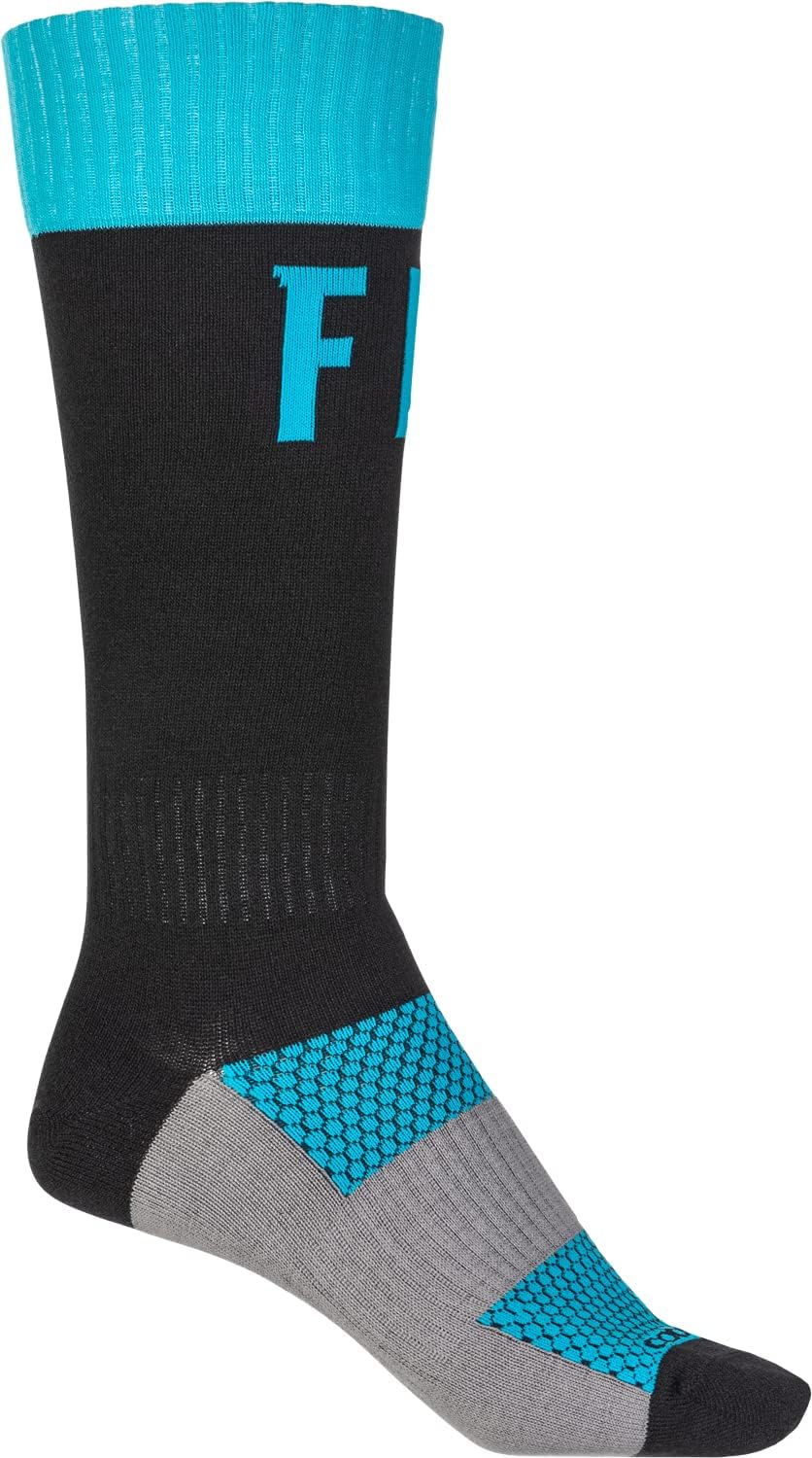 Fly Racing MX Pro Riding Socks (Blue/Black, LG/XL)