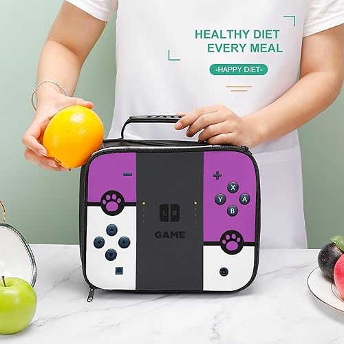 Miniatura 4 de Lonchera loncheras reutilizables con aislamiento portátil unisex a prueba de fugas (morado)