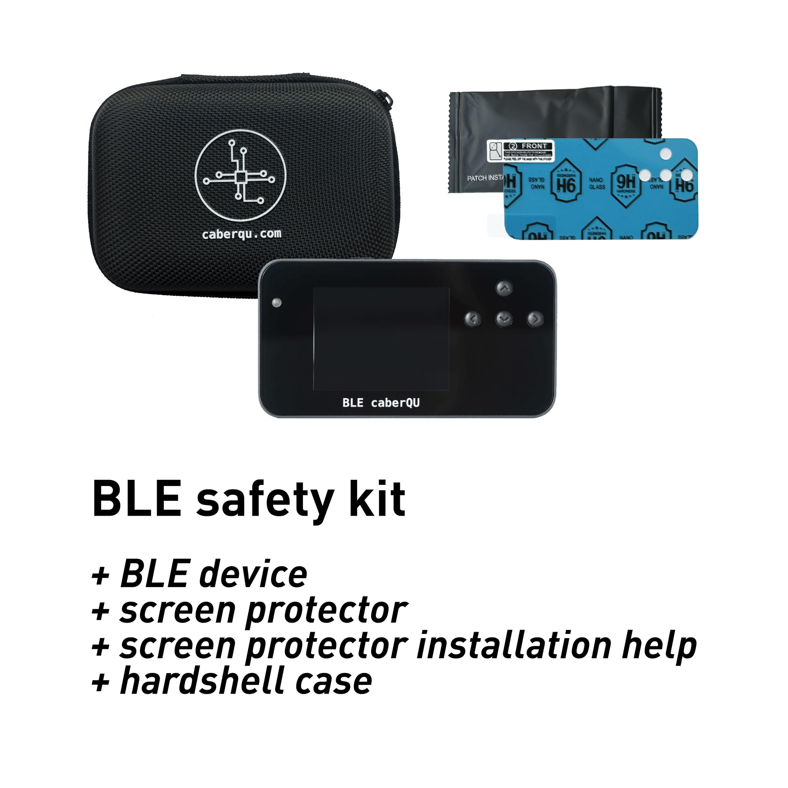 BLE caberQU Testeur de câble numérique USB C PD 3.0/3.1/3.2 eMarker 25 broches Continuité Broches USB 2/3/4 Résistance de câble iOS & Android App (BLE caberQU Kit de sécurité