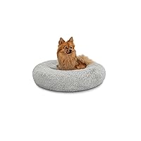 lionto Letto per Cani Rotondo Cuscino Gatti Letto Donut, (L)