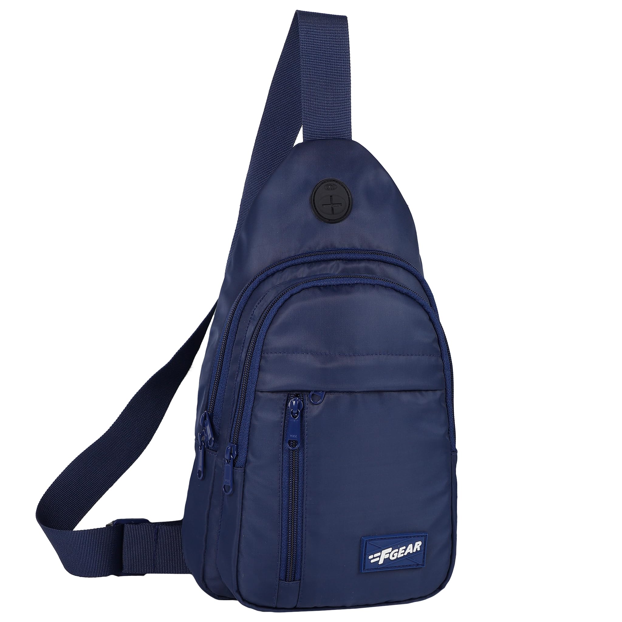 F Gear Sabai 6L Crossbody Bag for Men Women | 2 compartments| 2 Pkts| Inner Sleeve| earphone hole| Chest bag/Passport Bag/Hiking/Running/Camping/Outdoor/Shoulder Bag/Money Bag Adjustable Strap