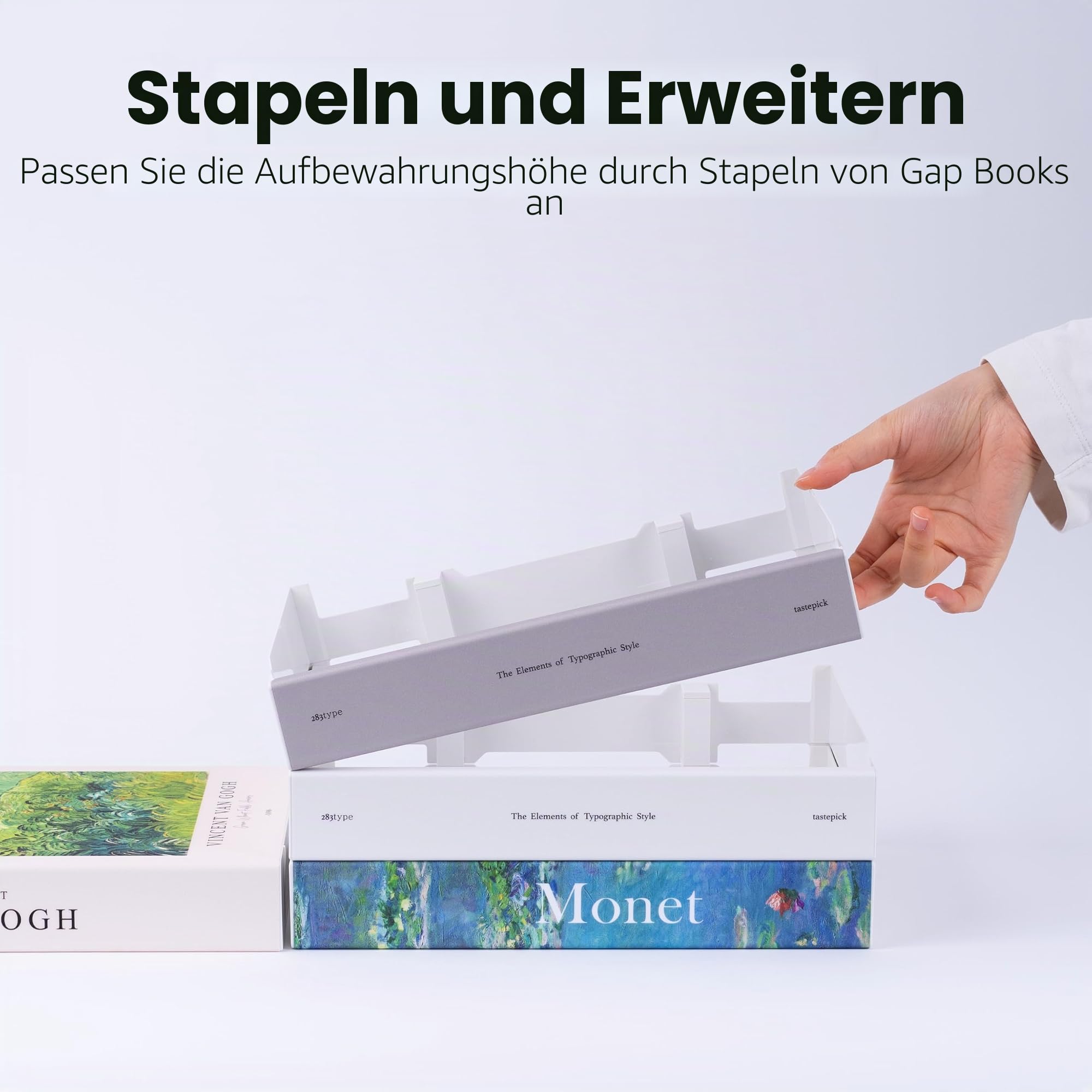 Dekorative Kabelmanagementbox in Buchform, erweiterbare Kabel-Organizer-Box mit Magnetverschluss für Zuhause und Büro (Blaue Koralle, groß)