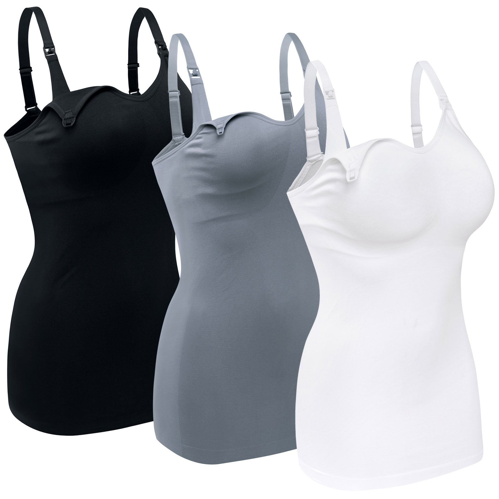 Nursing Tank Tops Senza Cuciture Donna