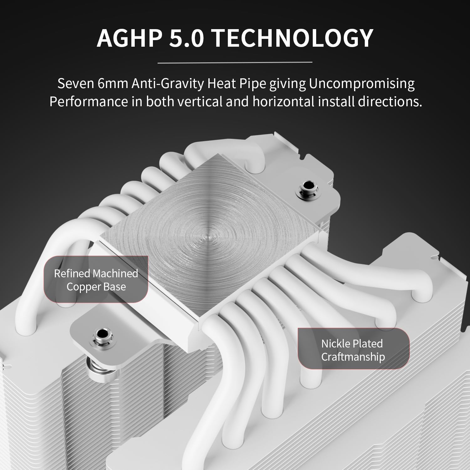 Thermalright Phantom Spirit 120 Digital SNOW CPU Air Cooler, 7 Heat pipes CPU Cooling,Double Tower Cooling,Support for AM4/AM5/Intel lga1700/115X/1200/1851,Magnetic Attraction-Digital Screen Top Cover