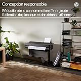 HP DesignJet T650 24, 61cm, Imprimante Grand Format, Traceur, Standard A4-A1, 81 Impressions A1/h, Wi-FI, Ethernet, USB, 2400x1200dpi, Métal recyclé, Version 2025, Garantie 2 Ans, Click, Noir - 5