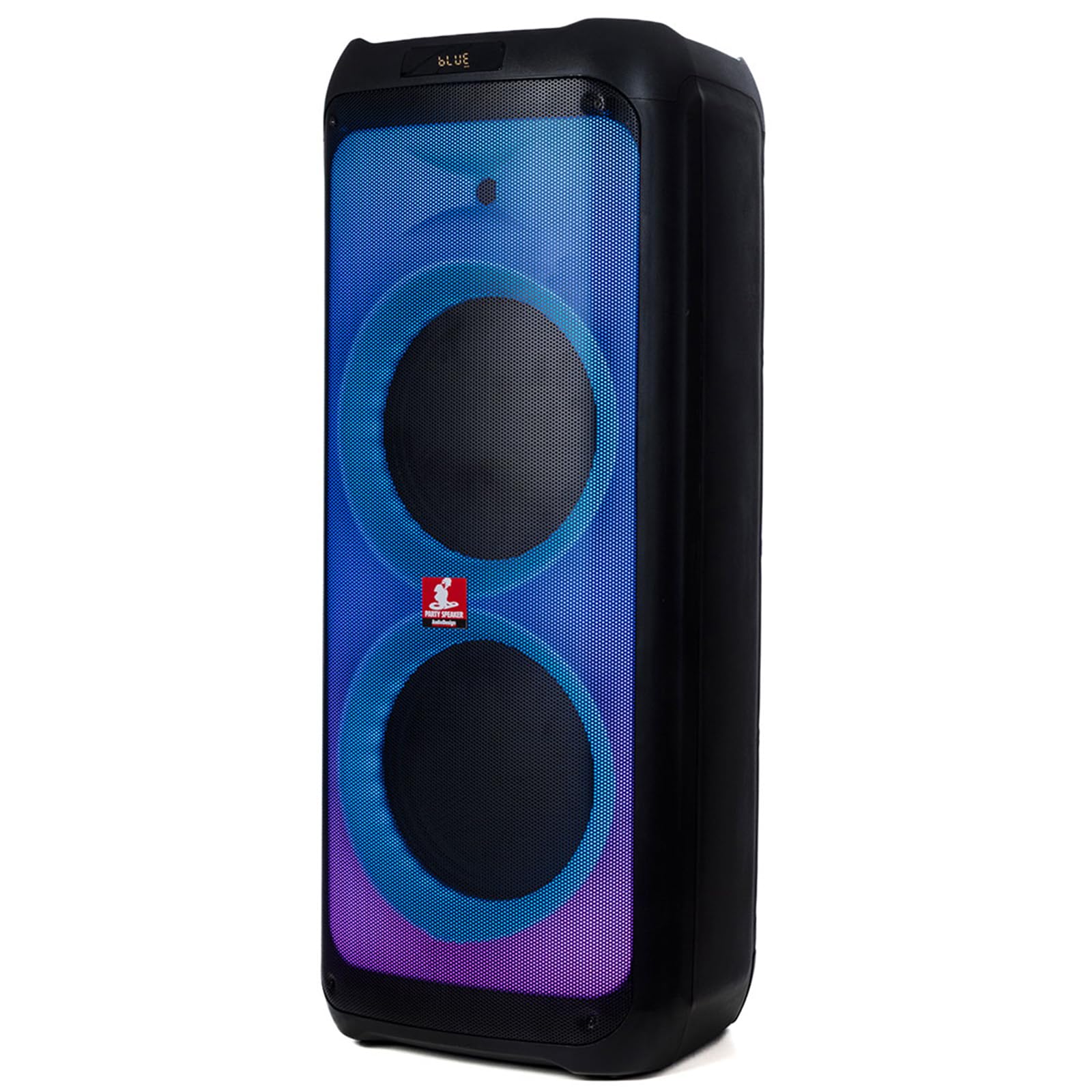 Cassa Bluetooth Professionale, 1050W, 2 Woofer 12", Batteria Ricaricabile, Radio FM, Luci LED, Microfono Incluso