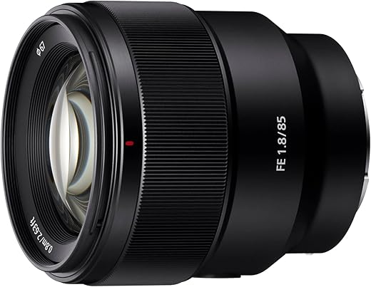 Sony E Mount Fe 85Mm F1.8 Full-Frame Lens (Sel85F18)|Prime Lens|Portrait Photography,Black