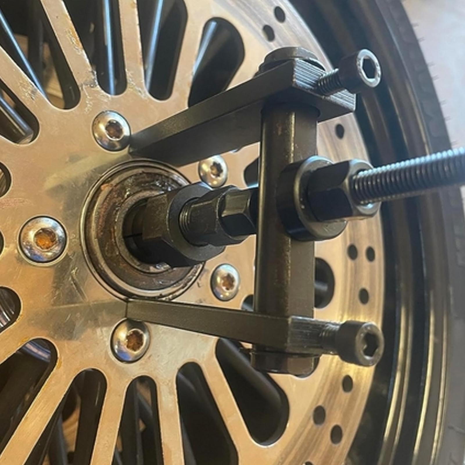 Kit d'extracteur de roulement à inertie | Kit d'extracteur de roulement intérieur de 10 pièces - Extracteur de Joint de roulement - Outil pour enlever Les roulements, extracteur de roulement de Moto | intérieur de 10 pièces - Extracteur de Joint de roulem