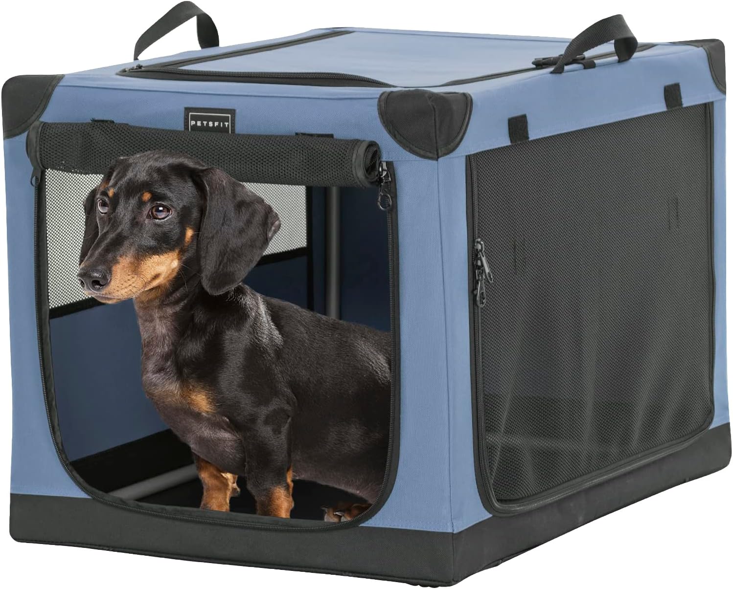 Petsfit Portable Soft Collapsible Dog Crate for Small Dogs, Indoor and