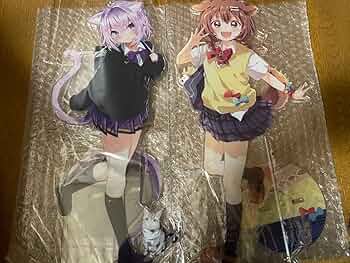 ホロライブ error 猫又おかゆ 戌神ころね アクリルスタンド 青上高校