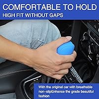 Vista 3 de 1 funda universal para pomo de palanca de cambios de automóvil, cómodo cambio universal, antideslizante, protector de palanca de cambios