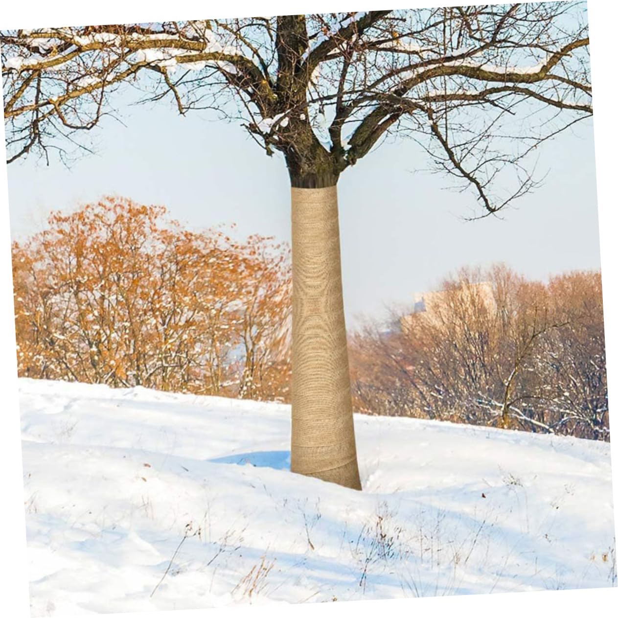 Toyvian 5 Pezzi Protezione per Juta Naturale Avvolgente per Riutilizzabile per Mantenere Piante Durante Inverno