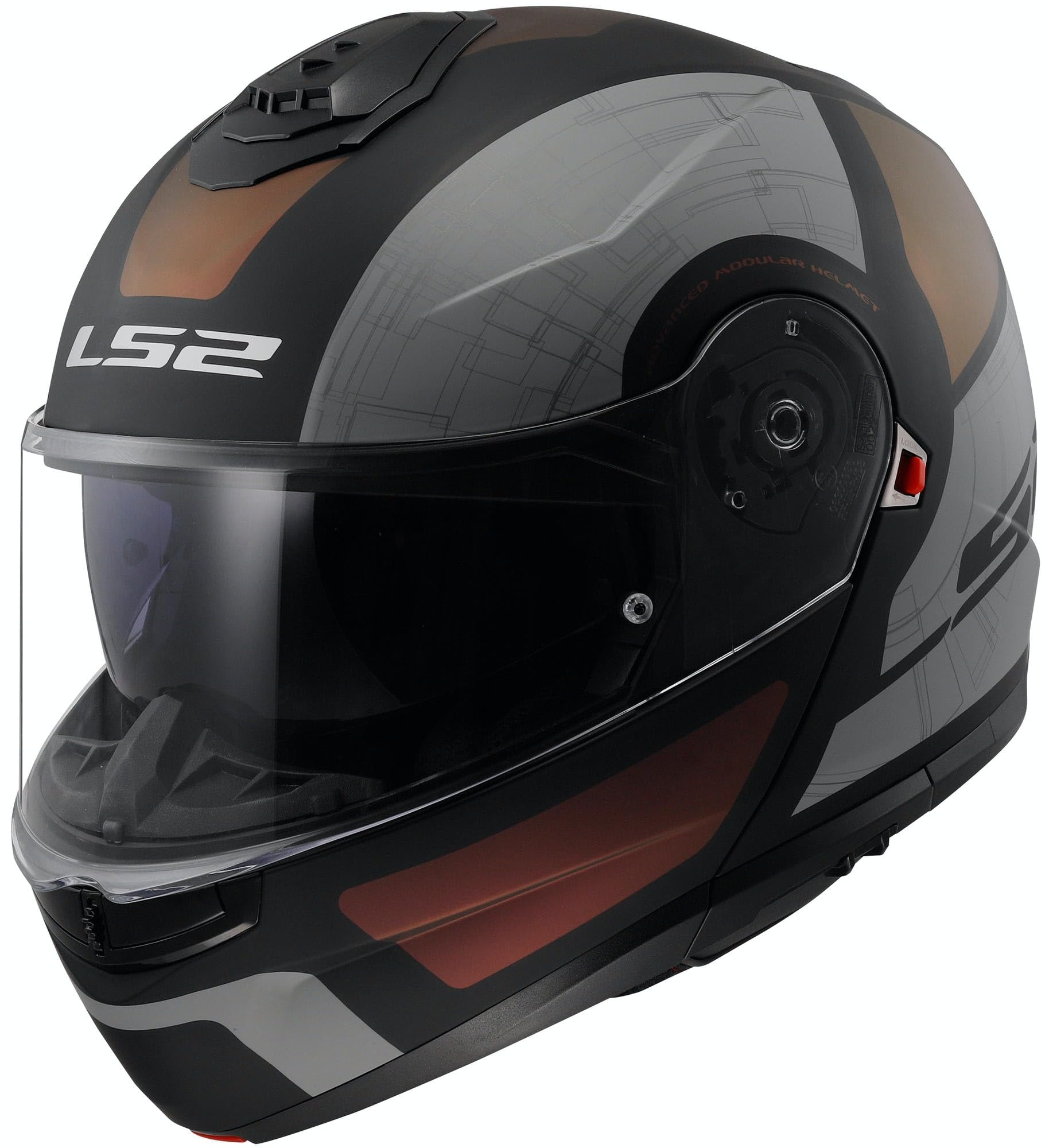 LS2 FF908 Strobe II Orion Modular Motorbike Helmet (XS)