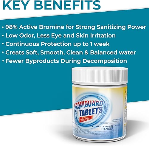 Miniatura 2 de Tabletas de bromo de 1 pulgada Desinfectante químico bromante para spas, jacuzzis o piscinas interiores Bajo olor, menos irritación,