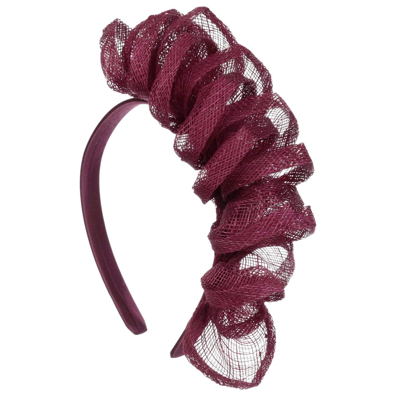 Seeberger Vinalea Sinamay Fascinator Haarschmuck Kopfschmuck Haarreif Damen - Frühling-Sommer Sommer - One Size Pflaume