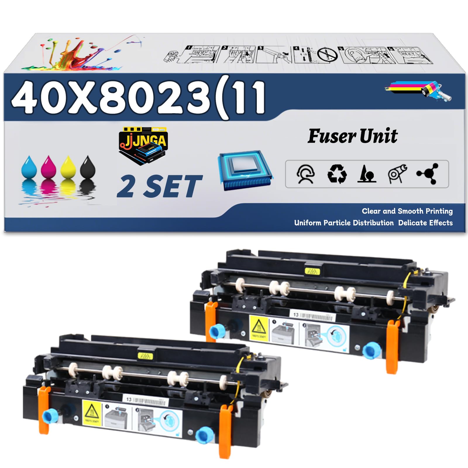 40X8023(110V) Fuser Unit is Compatible for Xerox M1140 M1140+ M3150 M3150dn MS310d MS310dn MS312dn MS315dn MS410d Printers (2 Set)