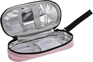 COLLBATH Insulin Cooler Pack Convenient Organizer Insulin Pen Portable Case Insulin Cold Organizer Medication Cooler Blood Meter Pink Travel Aluminum